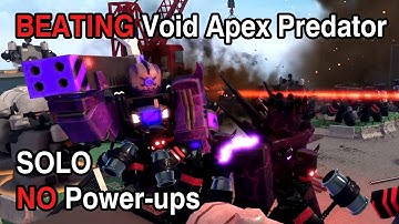 BEATING Void Apex Predator SOLO with NO Power-ups | Tower Defense X