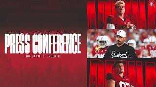 Stanford Football Weekly Press Conference | NC State Week