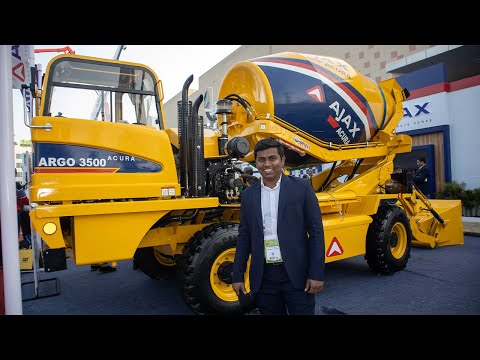 खुद से कंक्रीट लोड कर लेगा ये मशीन | Ajax agro 3500 self loading concrete mixer | Concrete Mixer |