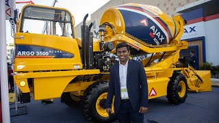 खद स ककरट लड कर लग य मशन Ajax Agro 3500 Self Loading Concrete Mixer Concrete Mixer