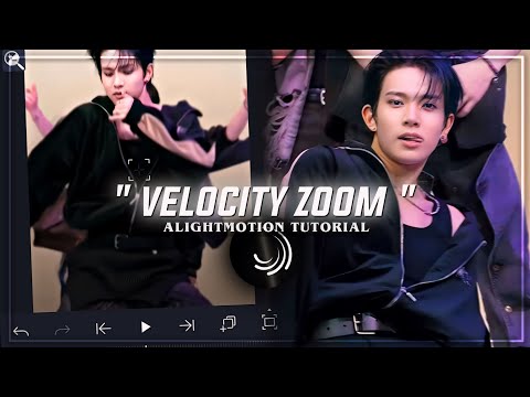 Smooth velocity zoom tutorial - alightmotion
