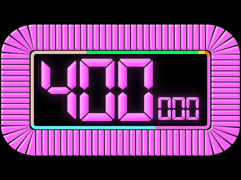 400 to 0 Countdown | Numbers 400 to 0 | Countdown Timer with Colorful Numbers & Electronica Music