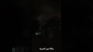 مجهولون يحرقون اعدادية عثمان بن سعيد وسط كربلاء