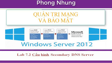 Windows Server 2012 (MCSA) - Lab 7.2  Cài đặt cấu hình Backup DNS Server