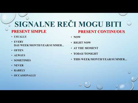 Present Simple / Present Continuous (UOČITE RAZLIKU)