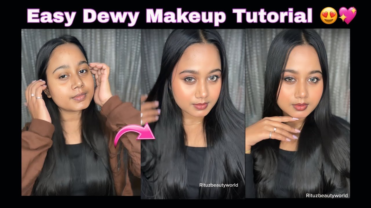 Winter special soft dewy makeup tutorial step by step😍✨