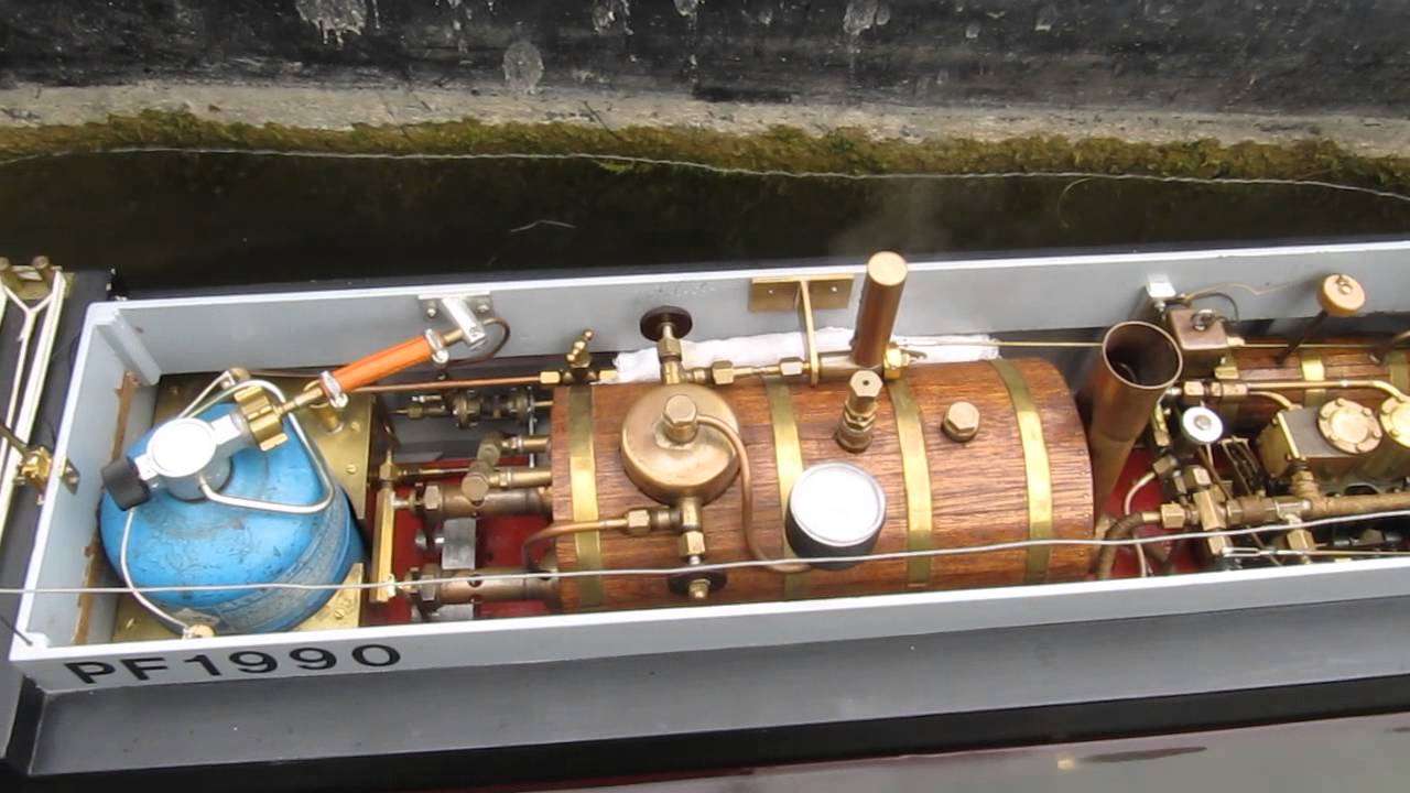 Machine à Vapeur SAITO – Bateau Vapeur Avec Chaudière Et Brûleur, Japon, Cuivre