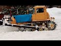 ДТ-75 🚜- - - ОН  СПРАВИЛСЯ!!! 🚜👍наш трудяга))) грандиозная уборка снега в поселке)))❄️❄️❄️