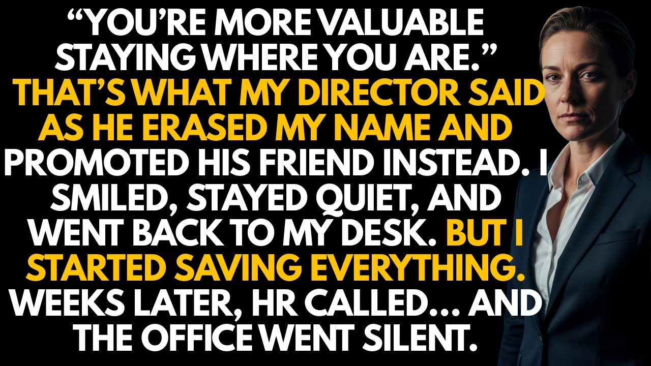 My Director Denied My Promotion to Benefit His Friend — So I Filed the Documentation That Ended....