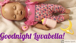 Goodnight Luvabella 😴! 2019 Newborn Luvabella Baby Doll Night Routine!