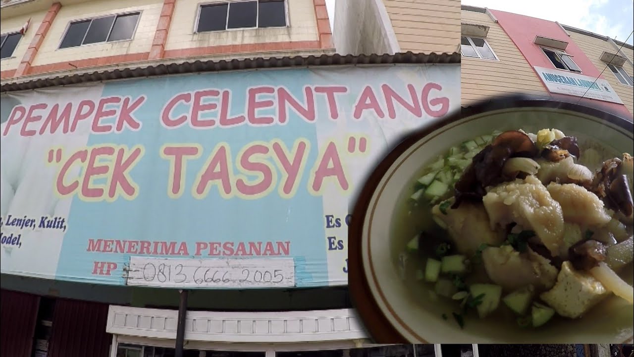 Palembang Traditional Foods : Model Plus Pempek Celentang Cek Tasya