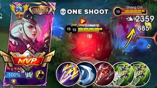 INTENSE MATCH!! LESLEY BRUTAL DAMAGE IN MYTHIC RANK LESLEY BEST BUILD & EMBLEM ~MLBB