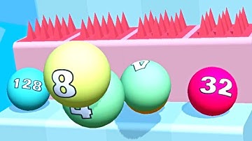 Ball Ladder 2048 ! All Levels Gameplay (491-493) android, ios