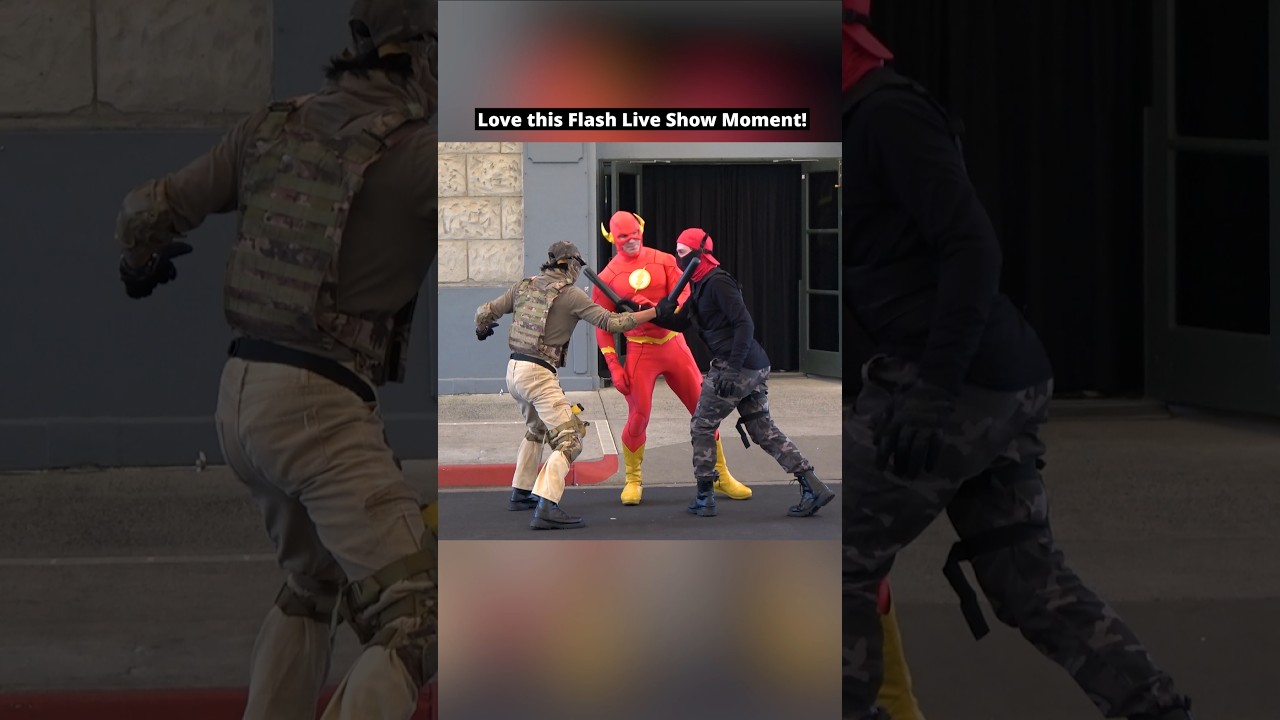 So clever! Flash vs Goons at Movie World