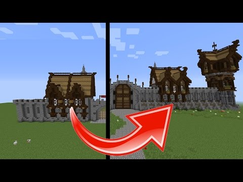 Minecraft How To Build Transform Medieval Buildings Youtube