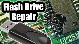 Broken USB Flash Drive Repair and Data recovery. Hidden Traces.