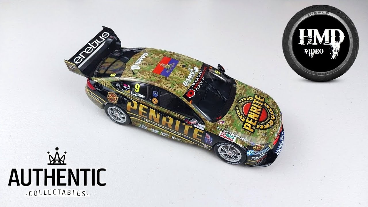 Miniature Authentic 1/18 Holden ZB Commodore 2018 - Erebus #9 David Reynolds