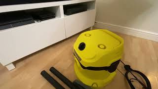 Unboxing and demonstration of Karcher WD 2 Plus wet and dry vacuum
