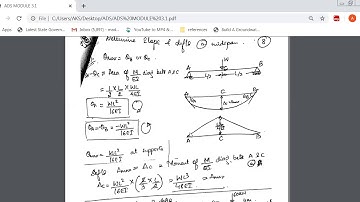 MODULE 3: 3.1 Deflection of beams(Moment Area Method)