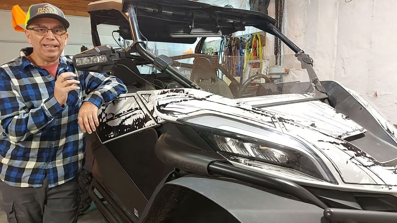 NOVSIGHT UTV Side Mirrors with Lights  Demo & Installation on ZFORCE 950 