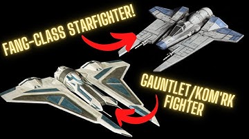 Gauntlet and Fang-class Mandalorian Starfighters!