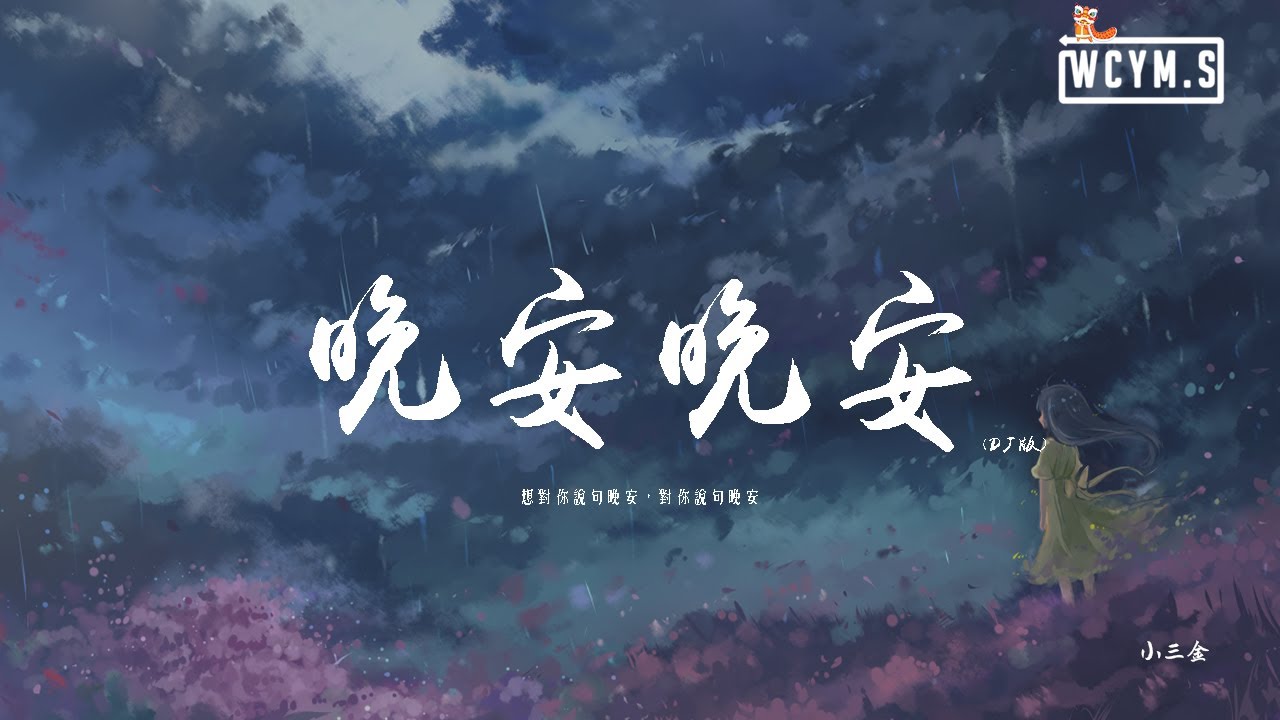 小三金 - 晚安晚安(DJ版)「想對你說句晚安,對你說句晚安」【動態歌詞/pīn yīn gē cí】 - YouTube Music