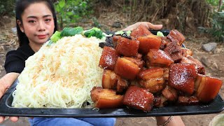 How to cook noodle with pork belly recipe - Cooking skill