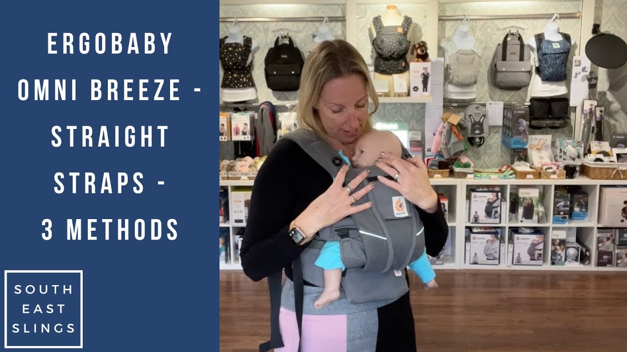 Ergobaby Omni Breeze/Dream with a newborn - 3 methods - straight straps