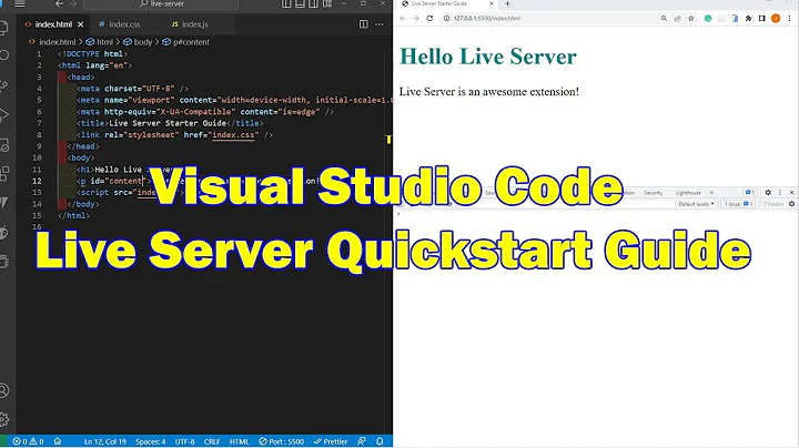 Visual Studio Code Live Server Quickstart Guide