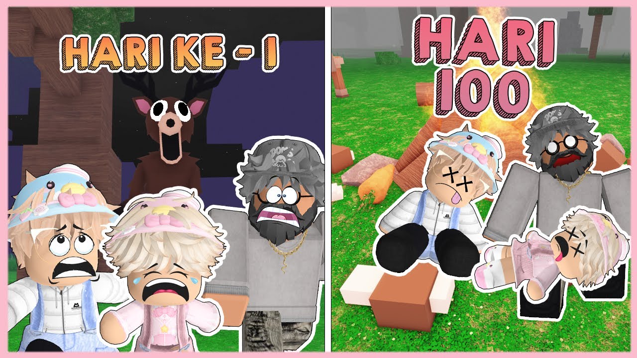 ACIL @Bobarose19 DAN ABAH @LESS SUGAR TERJEBAK 100 HARI DI HUTAN MISTERIUS - Rblox Indonesia