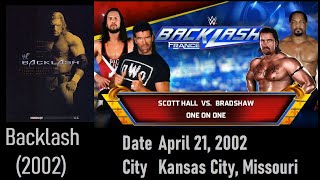 Backlash (2002) | Scott Hall (with X-Pac) vs. Bradshaw (with Faarooq)