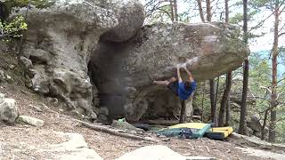Toit du cul du loup - Bloc - 7a - Annot (04)