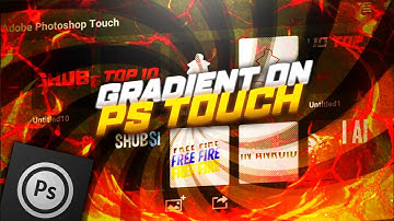 How To Make Gradient And Inner Shadow Effect In PS Touch