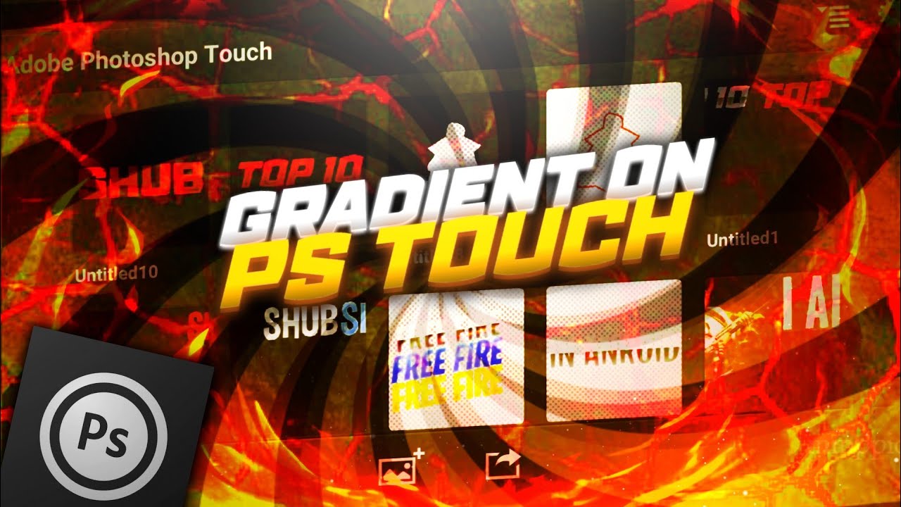 How To Make Gradient And Inner Shadow Effect In PS Touch