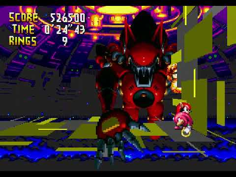 Knuckles Chaotix boss and Good Ending
