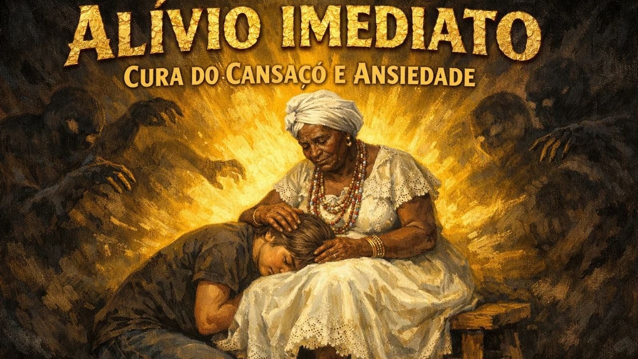 ALÍVIO IMEDIATO: 5 Orações de Vovó Maria Conga para Curar o Cansaço e a Ansiedade 👵🏾🕊️