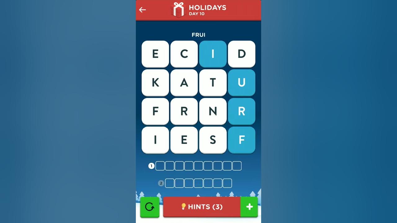 Wordbrain 2 Holiday Event December 10 2019 Wordbrain 2 Holiday Event