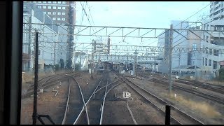 前方展望 2019.11.24 JR西日本 琵琶湖線 南草津駅～草津駅間 223系2000番台 V39編成+W27編成 12両編成 3200M新快速米原行き