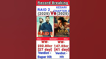 Raid 2 Vs Kesari Chapter 2 Box Office Collection | Raid 2 day collection #shorts