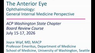 The Anterior Eye