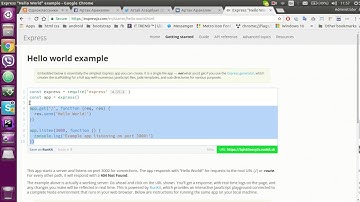 How to install ExpressJS in ubuntu 16.04