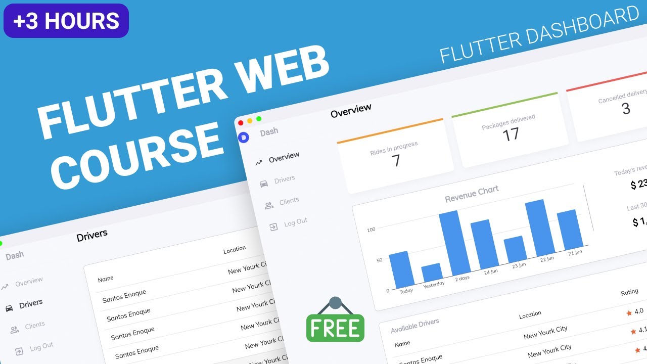 Complete Flutter Web Course 2021 | Building A Flutter Web Dashboard