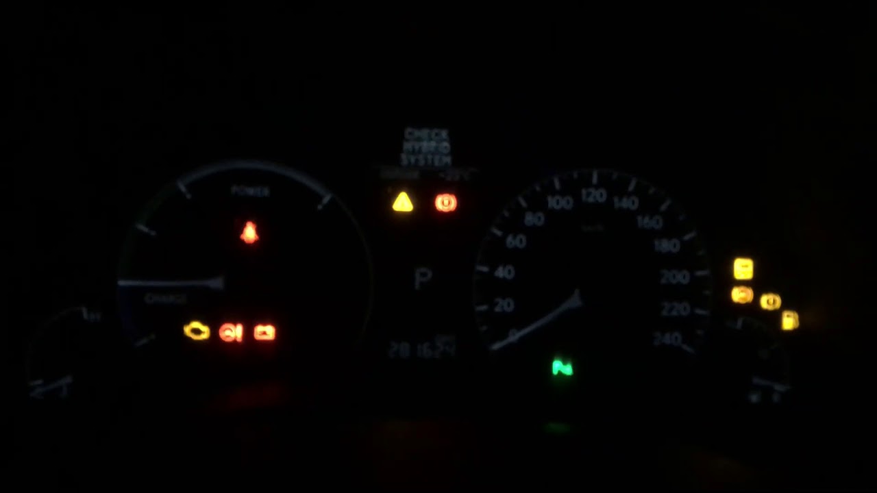 Check hybrid system Lexus