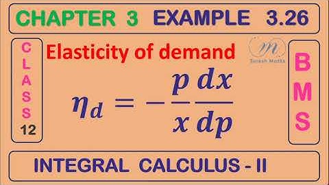 EXAMPLE 3.26 CLASS 12 BUSINESS MATHS- CHAPTER 3- INTEGRAL CALCULUS -II-Suresh Maths