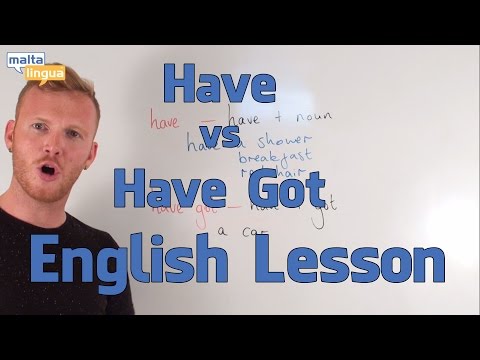 'Have' vs 'Have Got' - English Grammar Lesson (Pre-Intermediate)