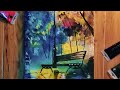 Lonely Bench Painting Tutorial| Abstract Canvas series #1
