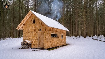 Building A Cabin In The Snow with Recycled Pallets