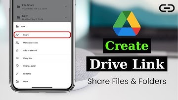 How To Create Google Drive Link to Share Files & Folders | Google Drive Files Link Sharing