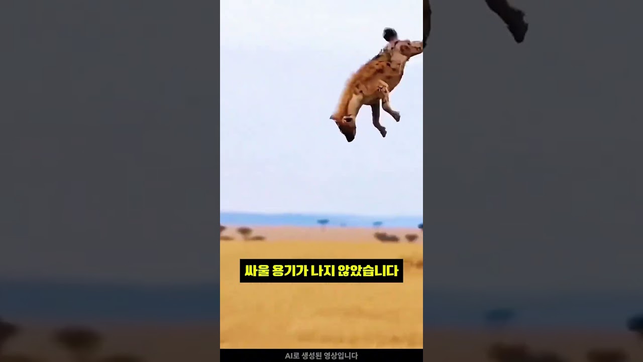 새끼 얼룩말이 보여준 놀라운 생존 전략