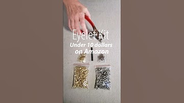 Using an inexpensive eyelet kit from Amazon